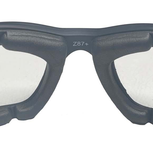 new Epoch Eyewear ☀︎︎ Foam Backed Goggles ☀︎︎ Black Clear Lens ☀︎︎Logo Zip Case - Picture 11 of 17